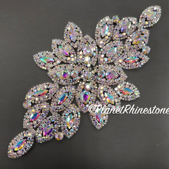 AB Large Rhinestone Applique #A-02