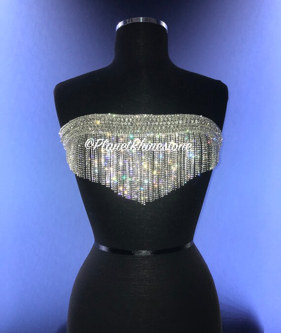 Sasha Crystal Fringe Applique