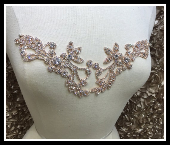 2 Piece Rhinestone applique Swarovski Shine #0507