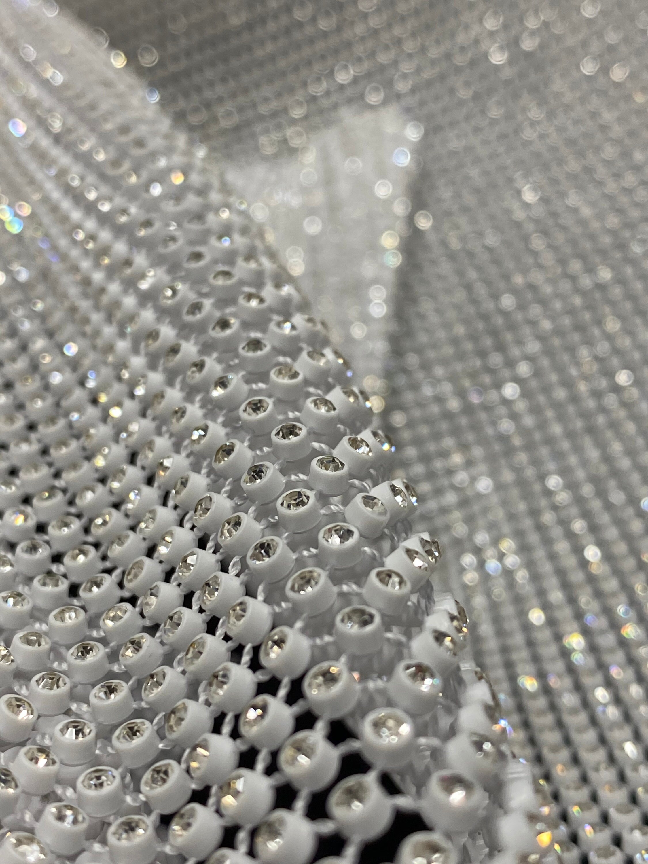 stretchy rhinestone fabric/diy rhinestone panel/ rhinestone sheet