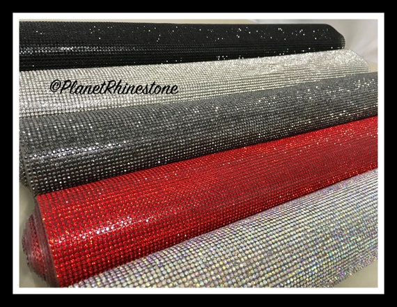 Iron-On Rhinestone Sheet Panel - Glass Crystal Rhinestone Sheets #S004