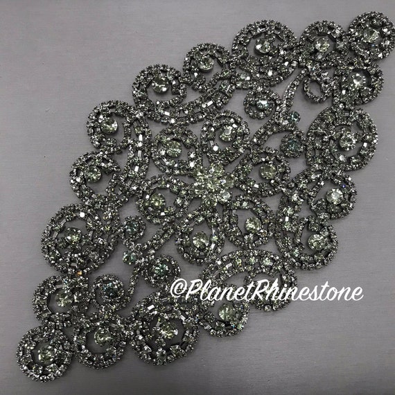 Black Rhinestone Applique #A-04