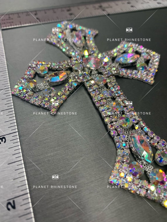 medium size AB rhinestone cross