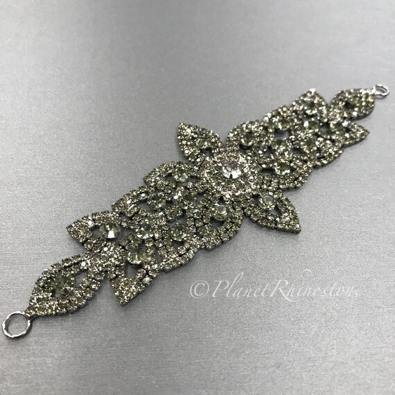 Black Rhinestone Applique #A-6