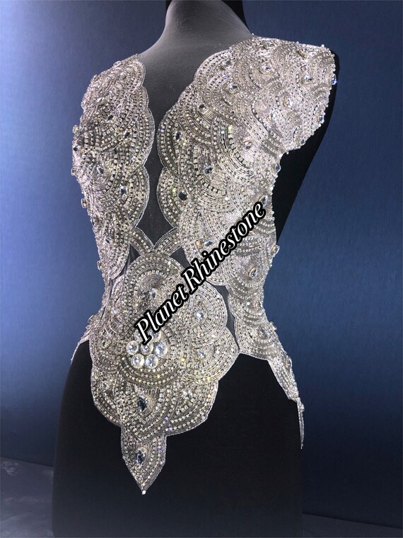Crystal bodice applique