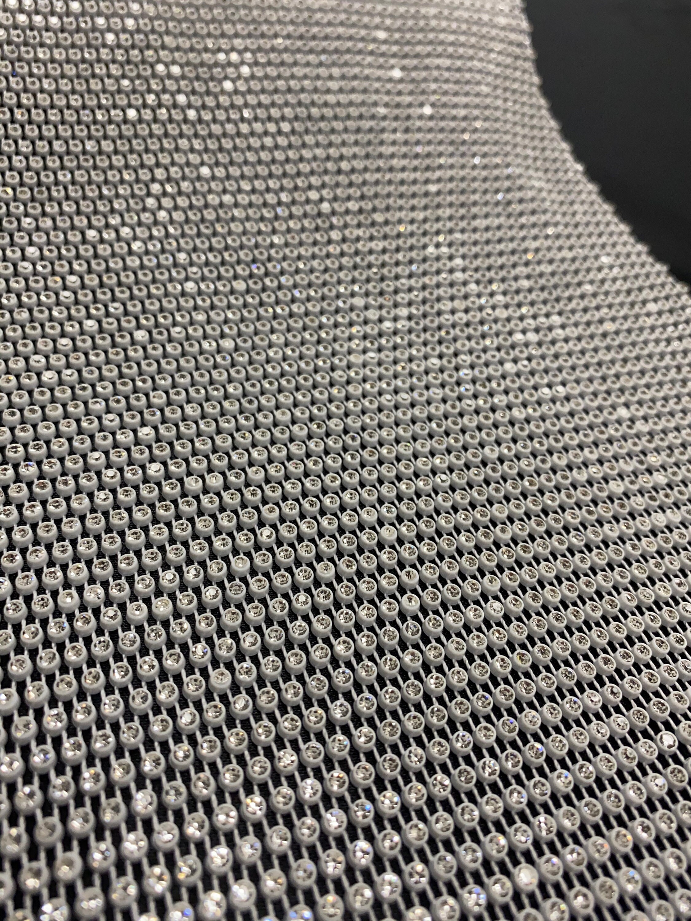 stretchy rhinestone fabric/diy rhinestone panel/ rhinestone sheet