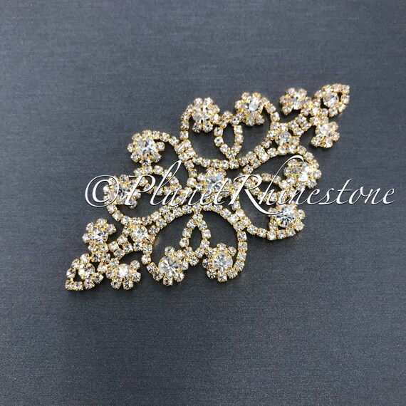 Gold Crystal Applique #AS-19