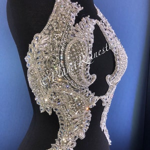 Stunning Body Rhinestone Applique | Wendy Rhinestone Bodice - Etsy