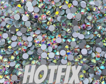 AB Hotfix Glass Rhinestones | Wholesale Bags | Bulk Bags | High Quality Glass Rhinestones | SS6 SS10 SS12 SS16 SS20 SS30 SS40