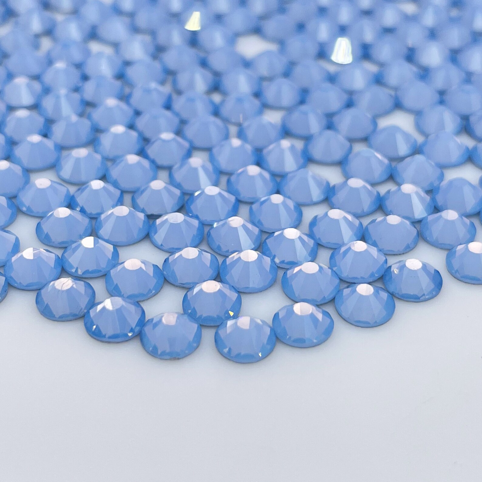 Blue Opal Glass Flatback Rhinestones 1440pcs SS6 SS10 SS12 SS16 SS20 ...