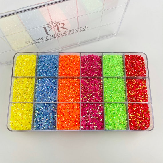 Rainbow 6 Colors Jelly Rhinestone Kit