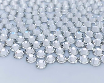 Crystal Glass Flatback Rhinestones 1440Pcs SS6 SS10 SS12 SS16 SS20 SS30 SS40