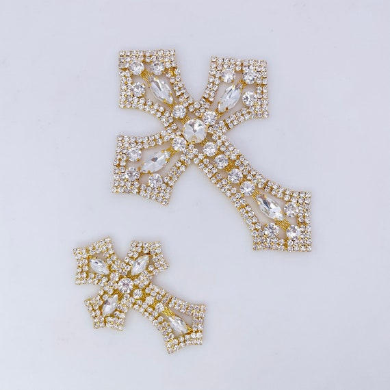 Gold Rhinestone Cross Gold Rhinestone Cross