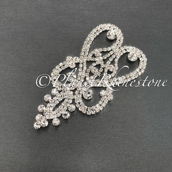 Silver Crystal Applique #AS-21