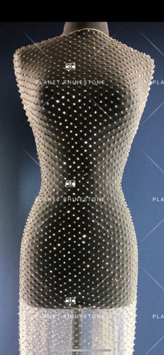 Rhinestone dots panel