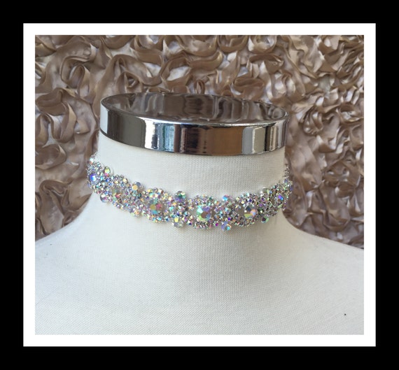 AB Diamond Rhinestone Choker #C106