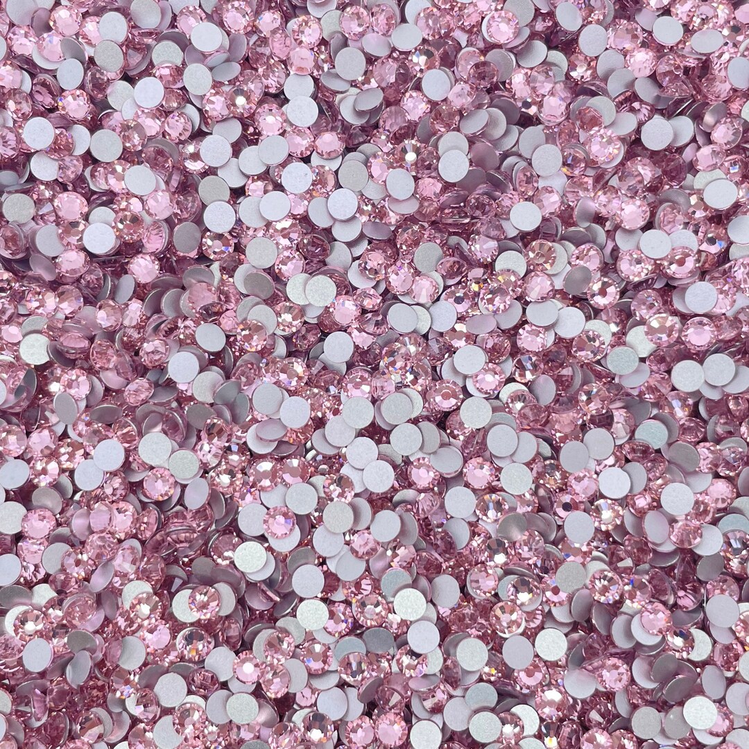Lt Rose Glass Rhinestones | Wholesale Rhinestones | Bulk Flatback ...