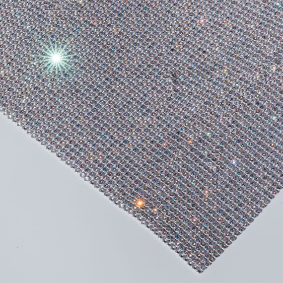 AB Mesh Rhinestone Panel AB Fabric Crystal Fabric S001 