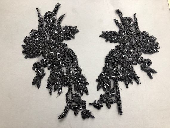 Black Applique Pair