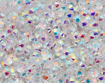Transparent AB Glass Rhinestones | Wholesale Rhinestones | Bulk Flatback Rhinestones | SS6 SS10 SS12 SS16 SS20 SS30