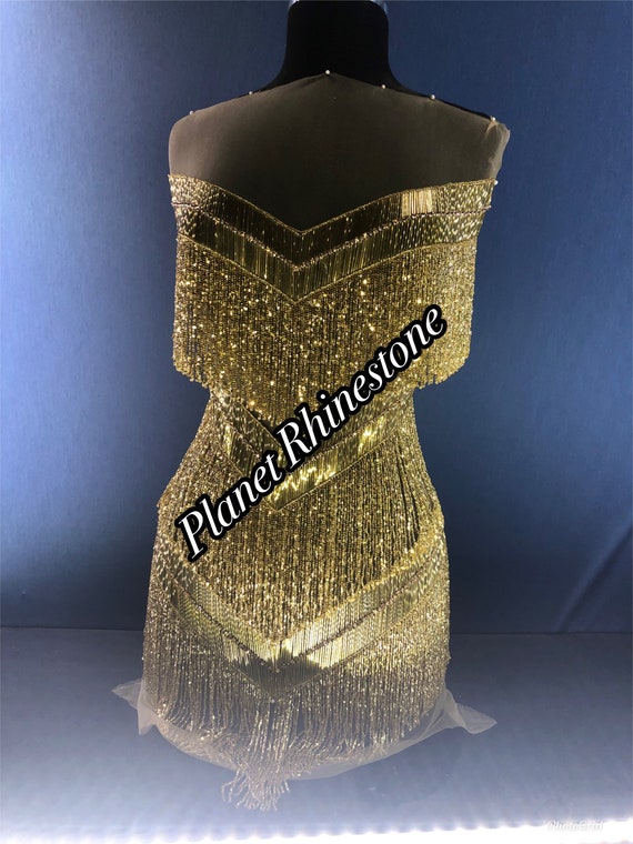Gold frainge bodice