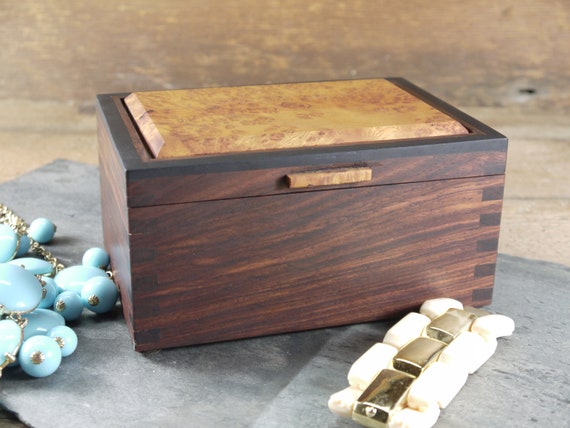 Small Box, Keepsake Box, Exotic Wood Box, Wooden Box, Jewellery