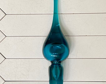 MCM Teal  Glass Bottle Stopper