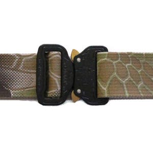 Hank&#39;s Surplus Reversible Kryptek MultiCam Camo 1.5&quot; Belt with COBRA Quick Release Buckle&quot;