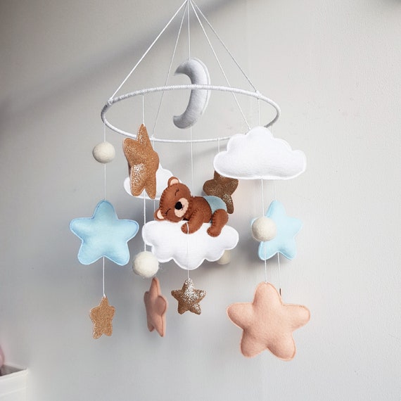Sternenhimmel Mobile für Babybett und Wickeltisch Baby Mobile Filz Mobile Baby Kinderzimmerdekoration Baby Mobile Sterne Sternenhimmel Mobile für Babybett und Wickeltisch Baby Mobile Filz Mobile Baby Kinderzimmerdekoration Baby Mobile Sterne
