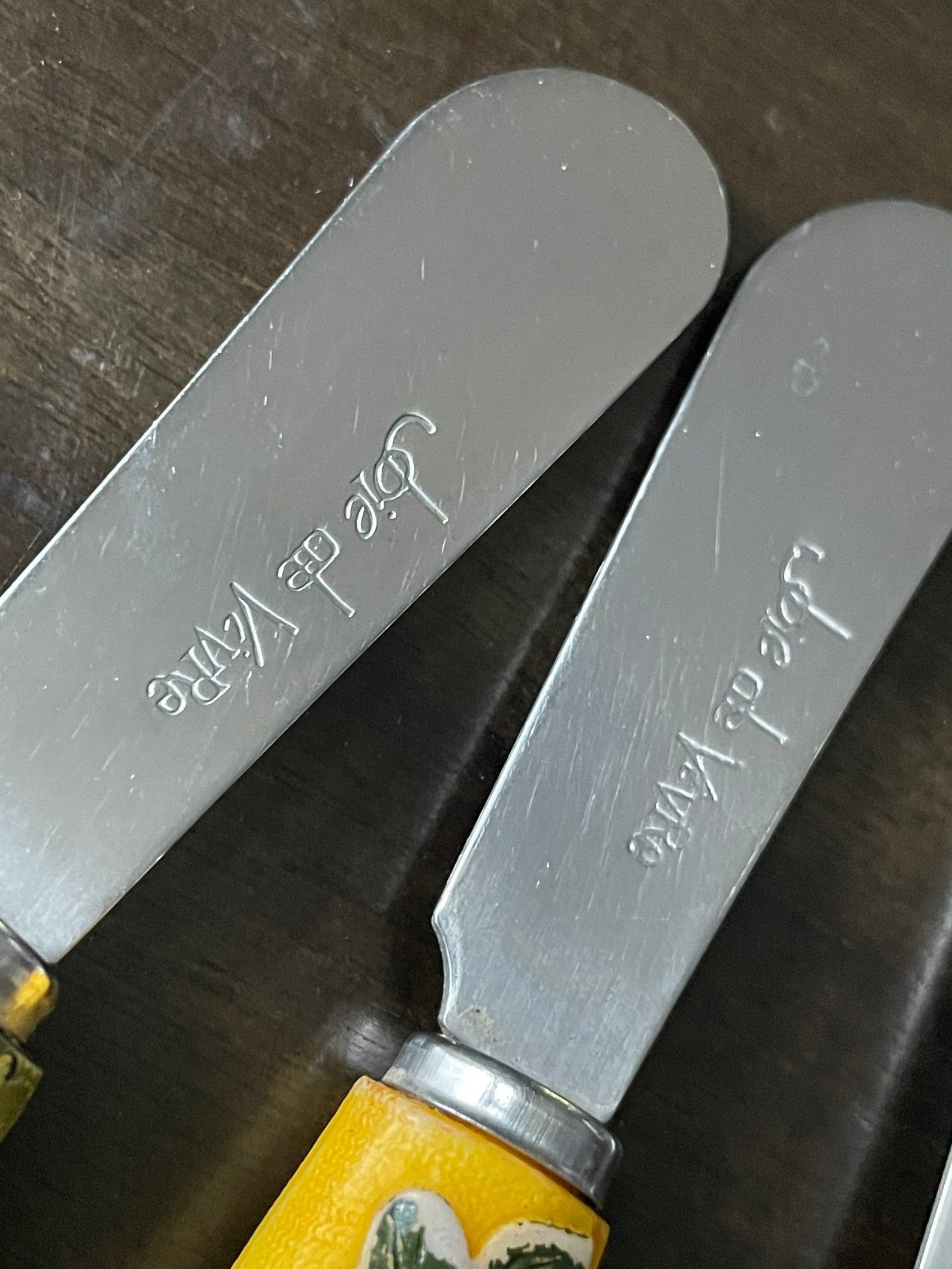 Joie De Vivre Vintage Cheese Spreaders Set of 4 Fruit Etsy