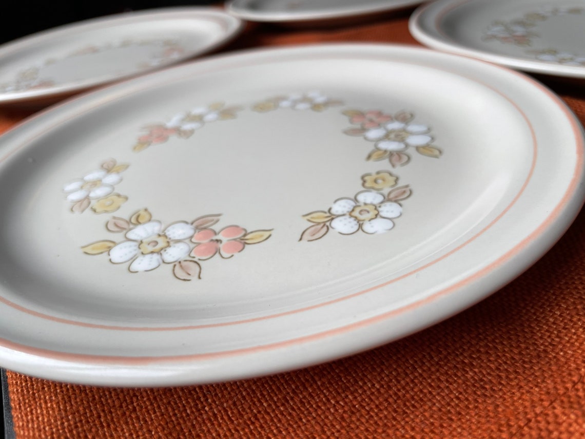 Set of 4 Chantilly Hearthside Stoneware Small Appetizer or Etsy