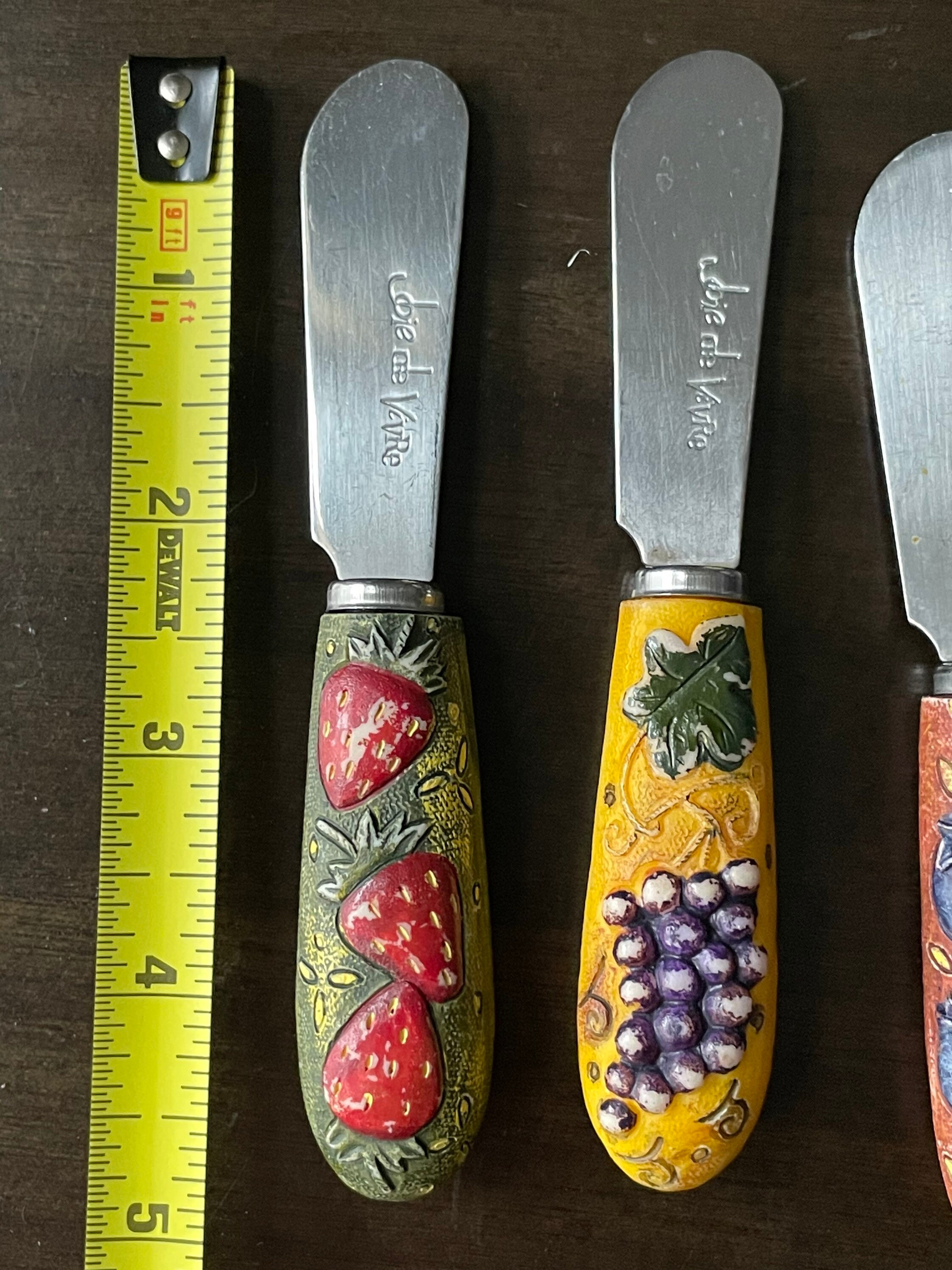 Joie De Vivre Vintage Cheese Spreaders Set of 4 Fruit Etsy