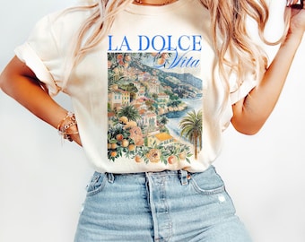 La Dolce Vita Shirt Toscana Italia Shirt Tomato Girl Summer Coastal Granddaughter Portofino Shirt Positano Shirt Italian Summer Amalfi Coast