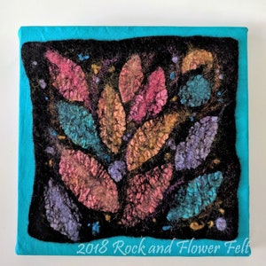 Wood-Backed Square Felted Wall Art image 6