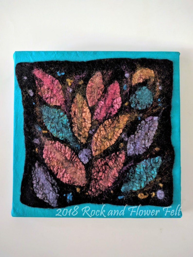 Wood-Backed Square Felted Wall Art image 6