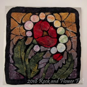 Wood-Backed Square Felted Wall Art image 8