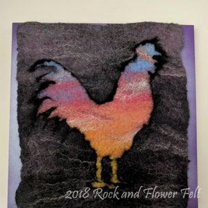 Wood-Backed Square Felted Wall Art image 5