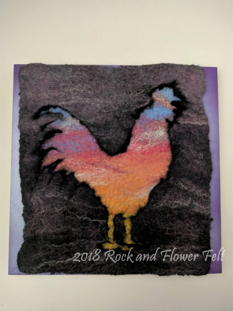 Wood-Backed Square Felted Wall Art image 5