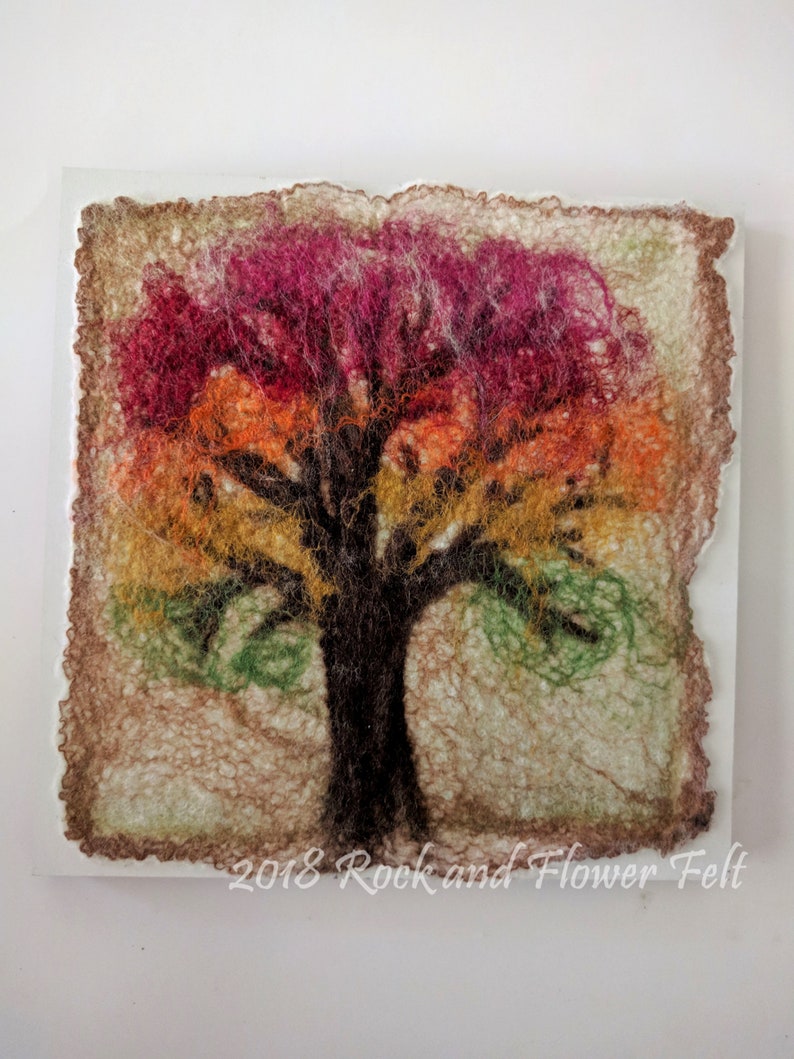 Wood-Backed Square Felted Wall Art image 7