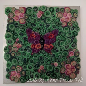 Wood-Backed Square Felted Wall Art image 4