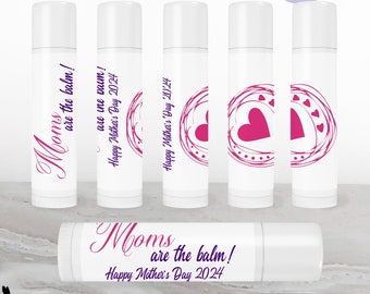 Printed Labels for Lip Balm - Custom Printed Stickers / Mother's Day Lip Balm Labels - MD24
