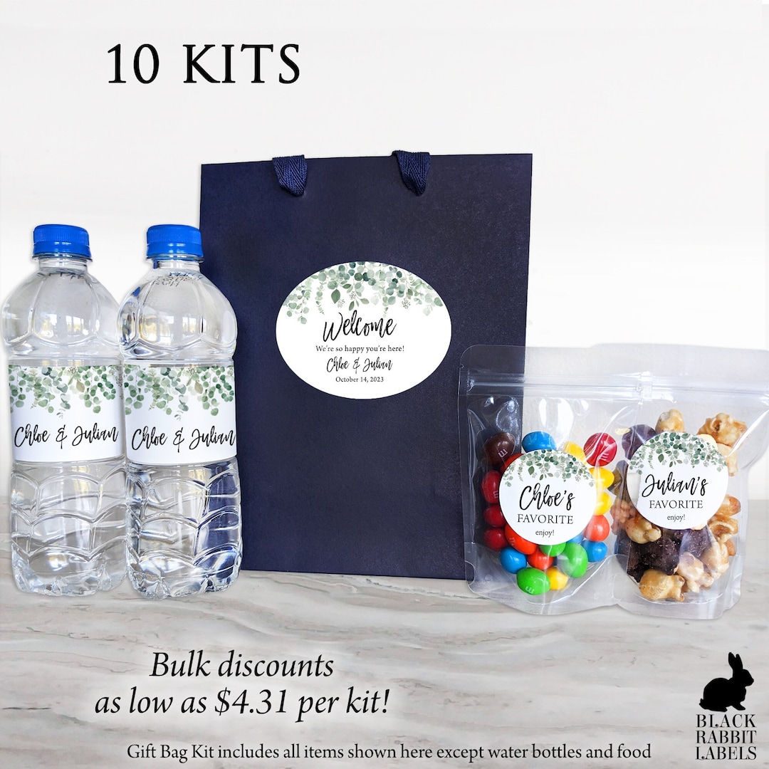 Bag Kit Includes High Quality Gift Bag With Treat Bags and