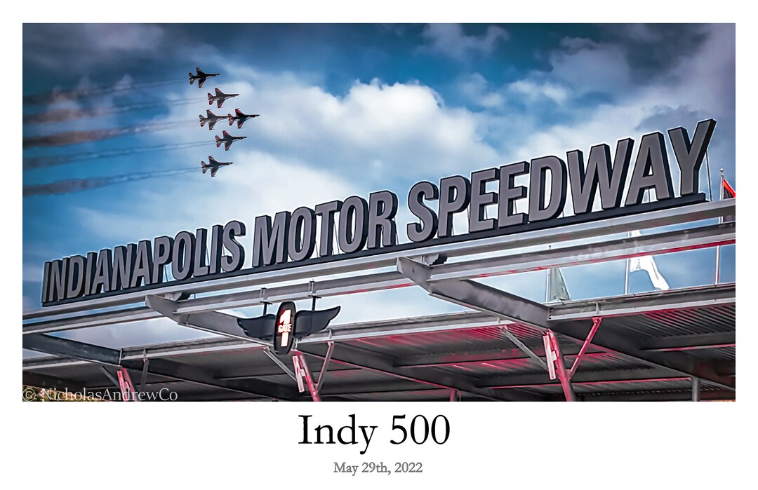Flyover Indy 500 Print Etsy