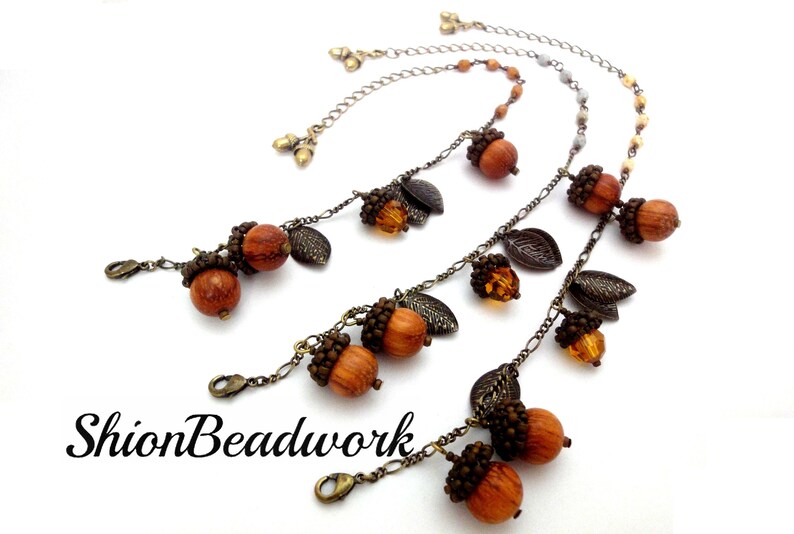 Beading Pattern Beaded Acorn 3D Bead Tutorial PDF Etsy