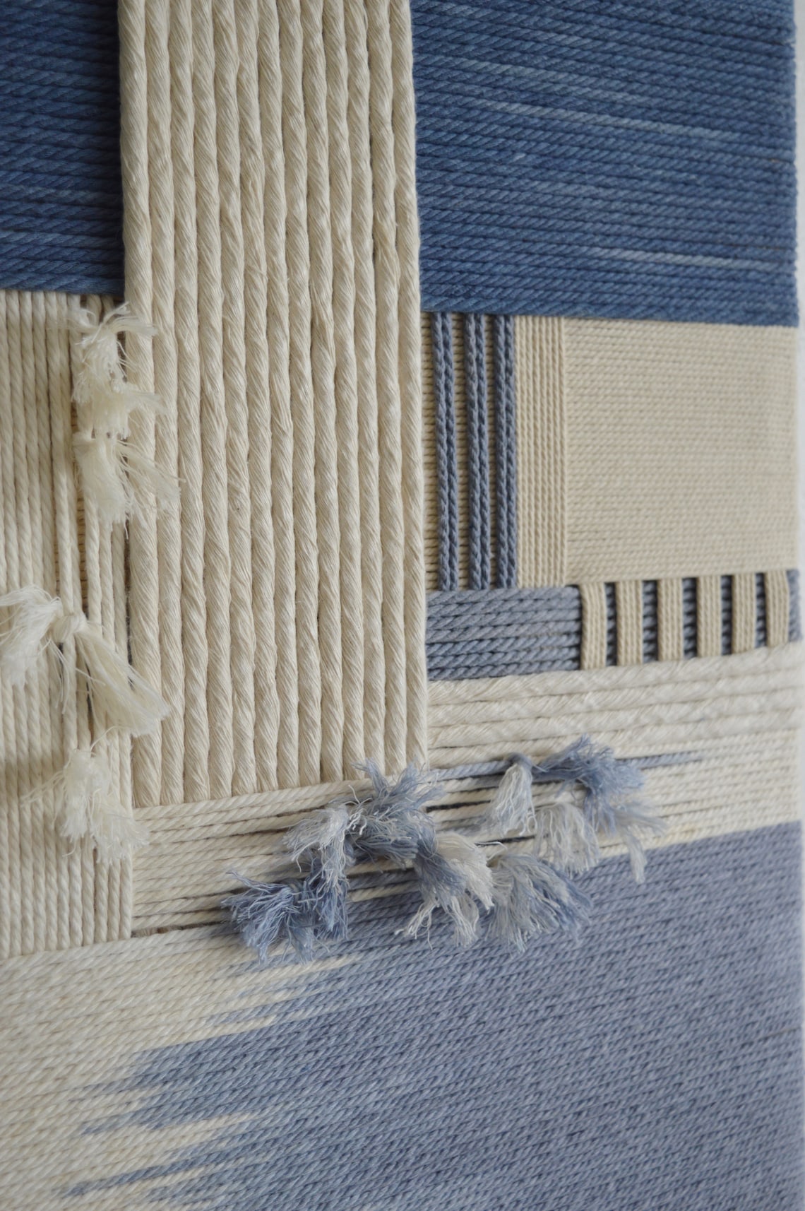 Woven Rope Canvas Wall Art Rope Wall Art Woven Wall Art Etsy