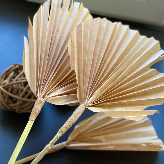 Fake palm leaves Fan palm Event decorations Everlasting Etsy