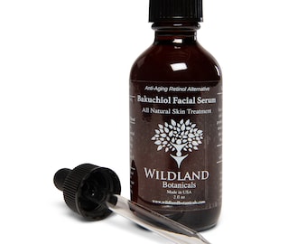 Bakuchiol Facial Serum Gentle All Natural Retinol Alternative Skin Moisturizer 2oz