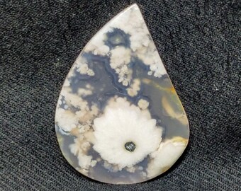 Flower Agate, Plume Agate, Plume Agate Cabochon, Jewelry Making, Crystal Jewelry, Raw Crystal Jewelry, Gemstone Jewelry, Raw Crystal