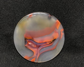 Turkısh red banded agate cabochon