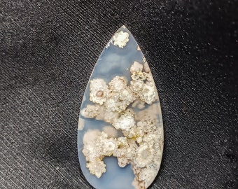 Plume  floral agate cabochon, plume agate